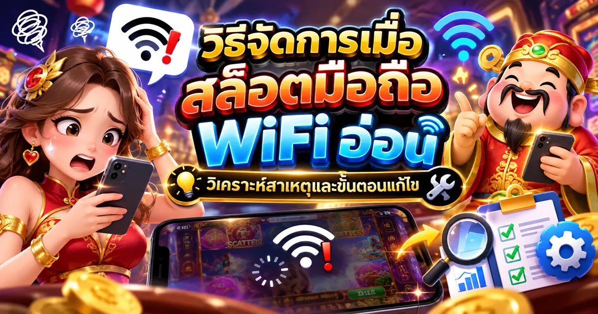 วิธีจัดการเมื่อสล็อตมือถือ WiFi อ่อน วิเคราะห์สาเหตุและขั้นตอนแก้ไข